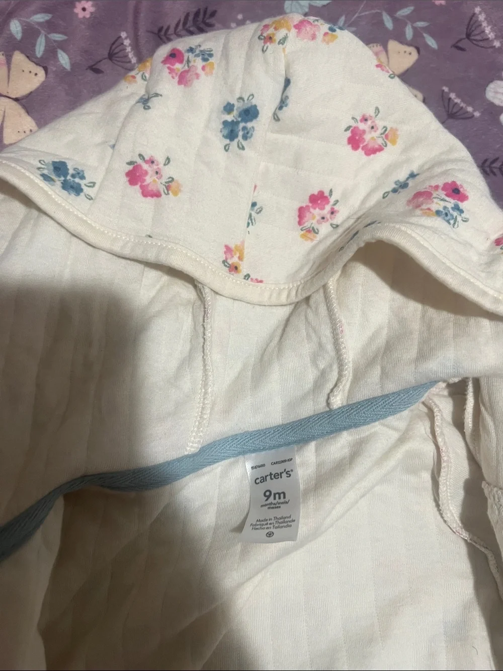 Carters quilted hooded